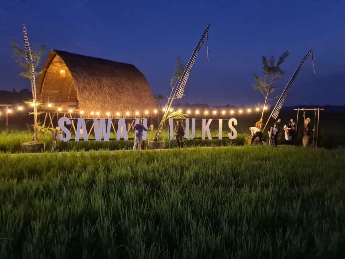 Lokasi Sawah Lukis dan Rute Perjalanan