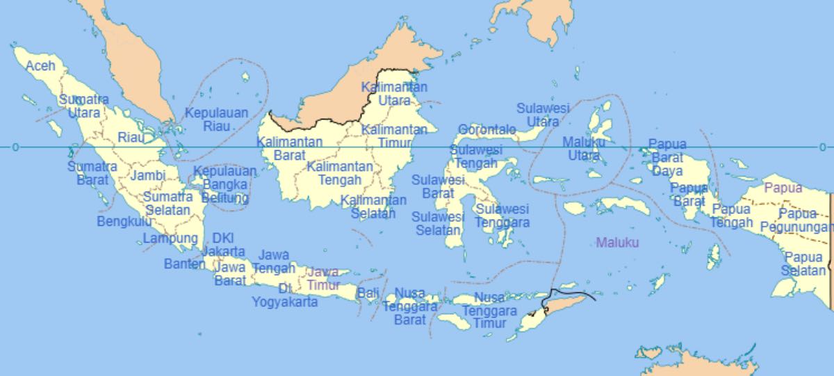 Peta Provinsi Indonesia 38 Provinsi